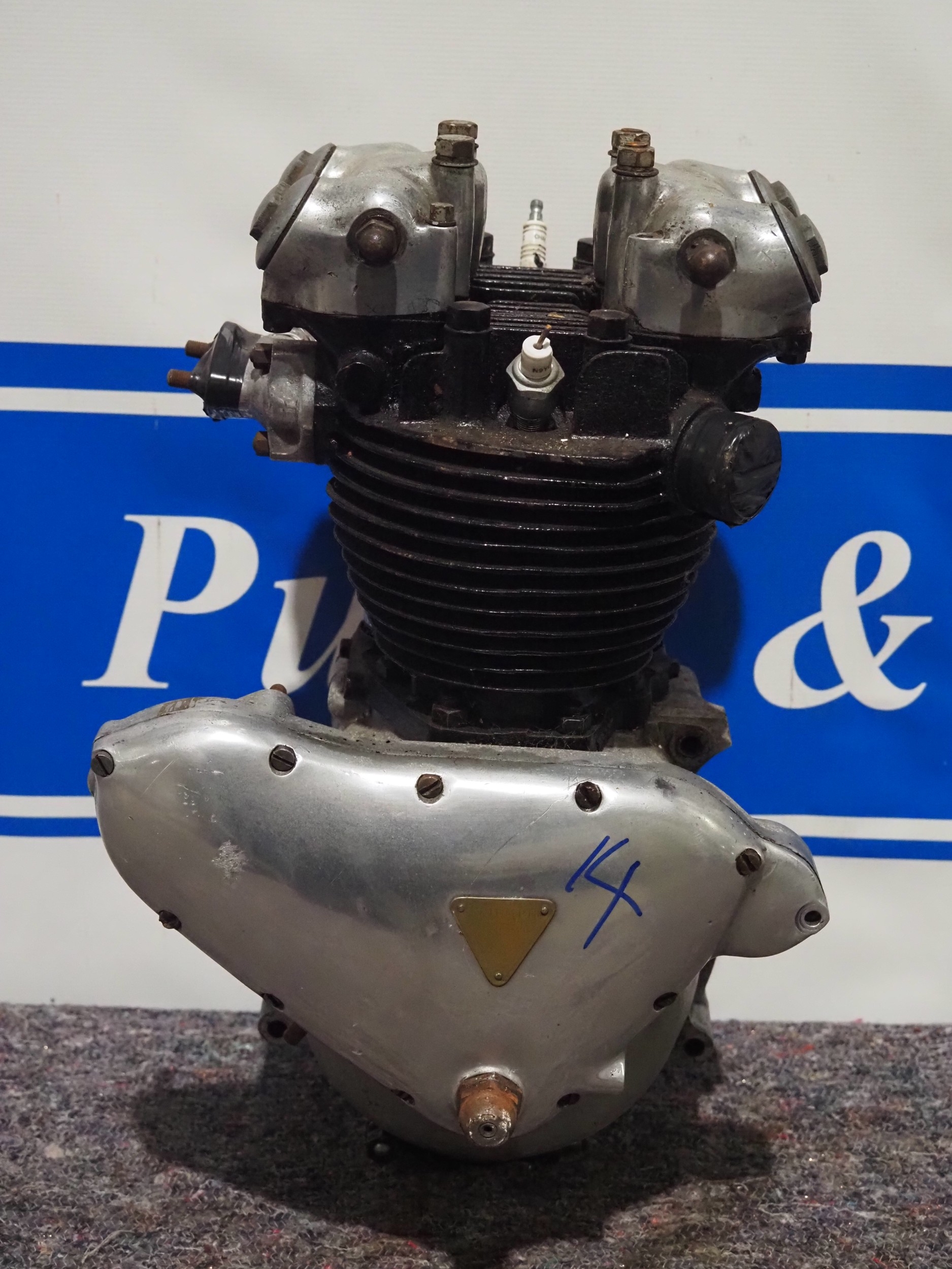 Rebuilt 1949 Triumph engine No. 5T9109544