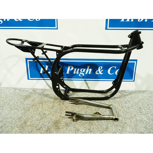 Manx Norton featherbed frame c1961. Wideline frame with swinging arm ...