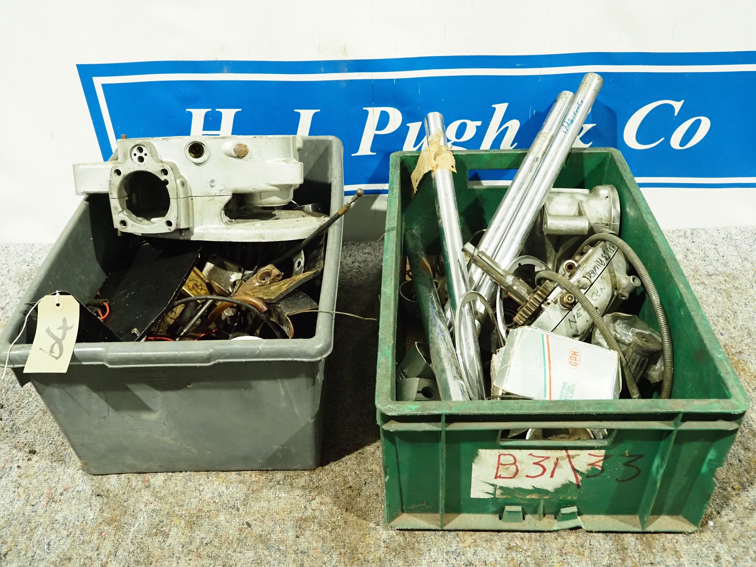 Boxes of BSA motorcycle spares - 2