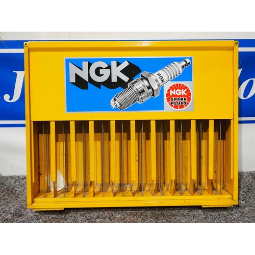 NGK spark plug display rack 18