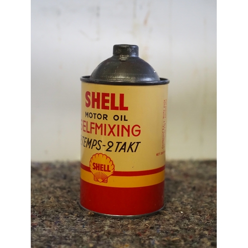 1/5L Oil can - Shell Selfmixing Motor Oil