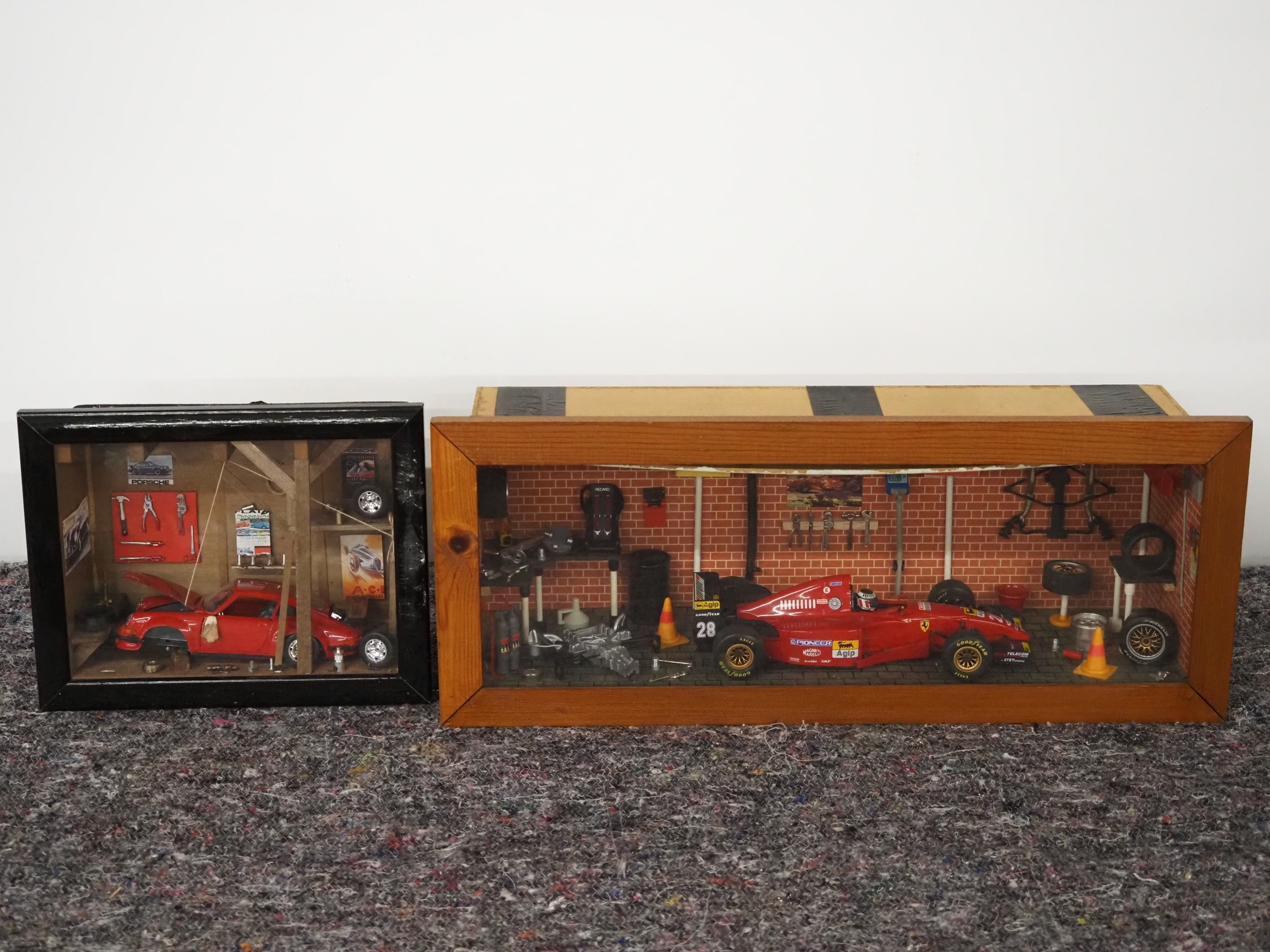 Formula 1 race car pit stop display 20
