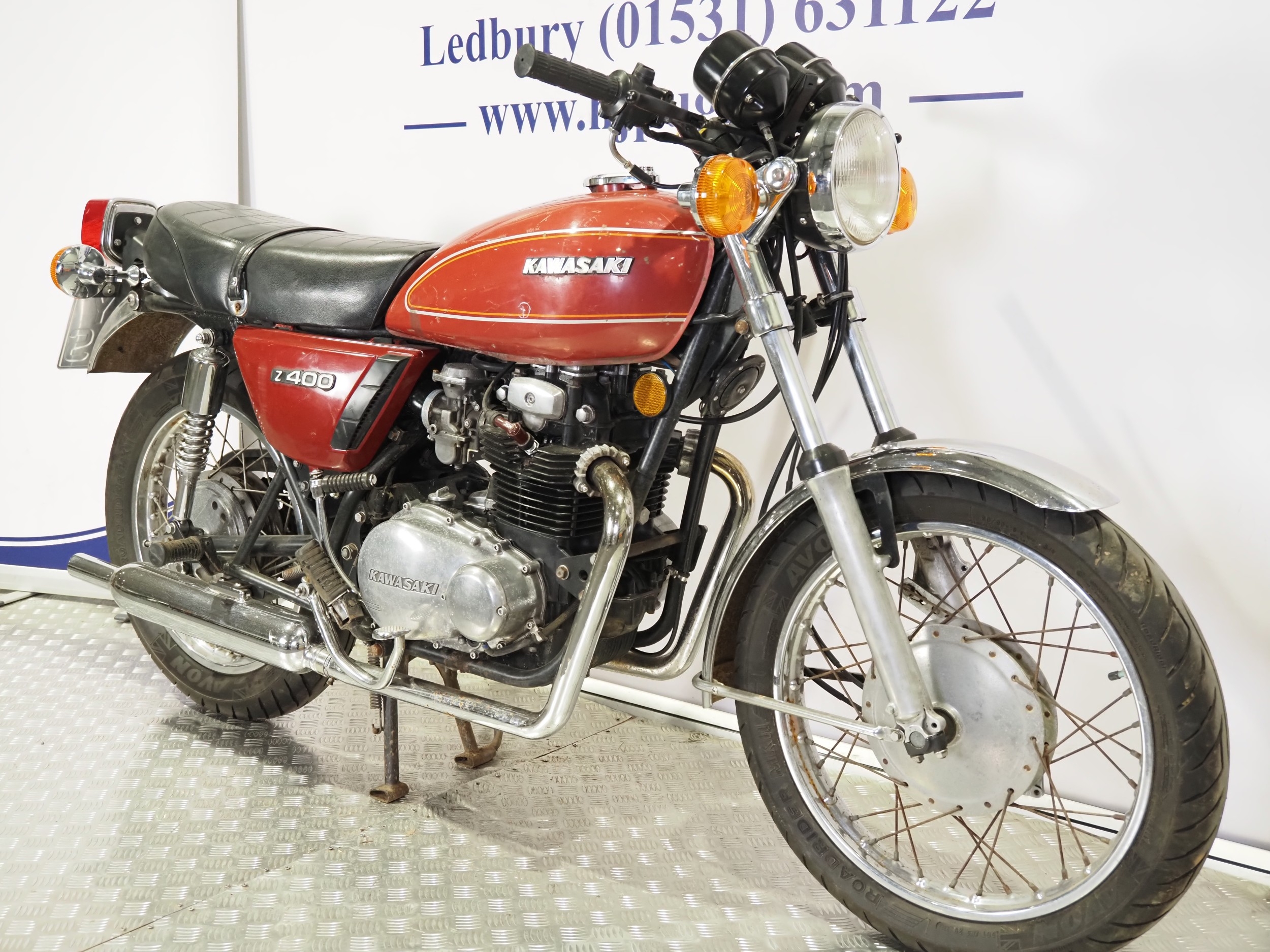 Kawasaki Z400 motorcycle. 1978. 398cc Frame No. K4-075583 Engine No ...