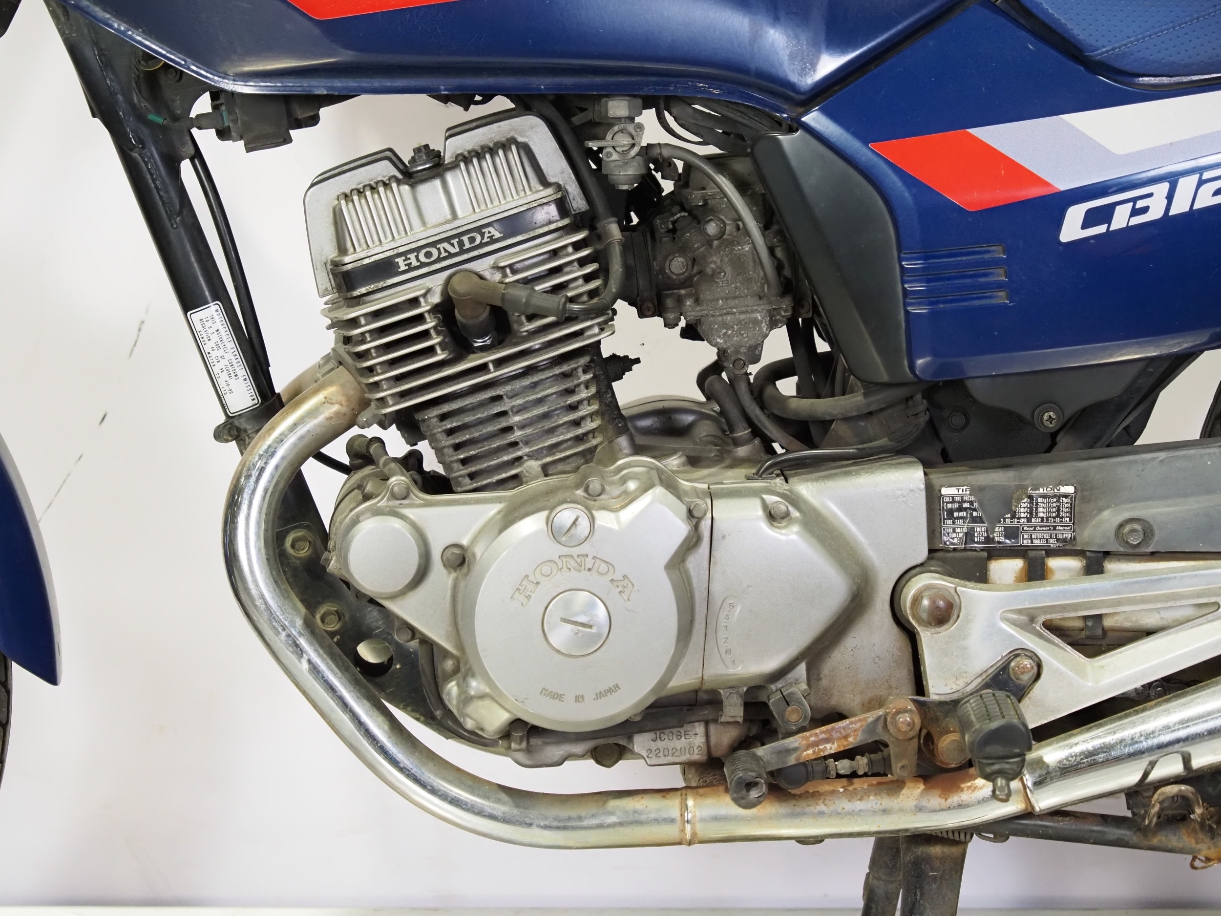 Honda CB125T motorcycle project. 1988. 125cc Frame No. JC06-6002017 ...