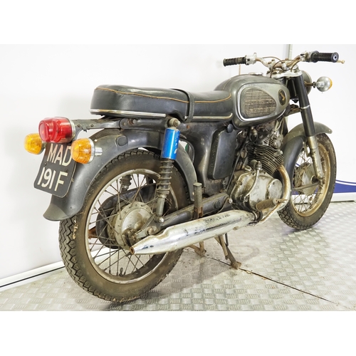 Honda CD175A motorcycle restoration project. 1967. 175cc Frame No ...