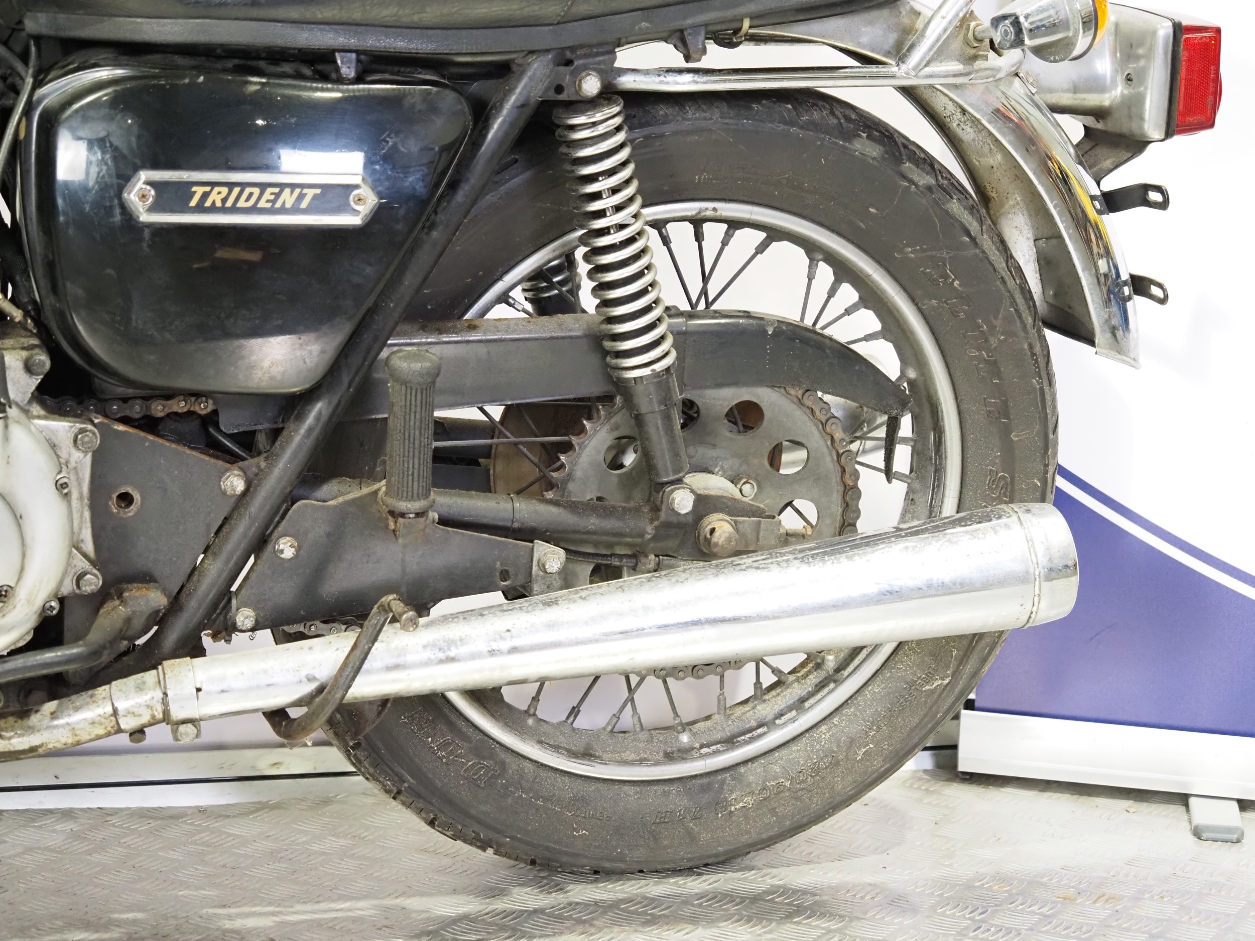 Triumph T160 Trident motorcycle. Frame No. T160E K03922 Engine No ...
