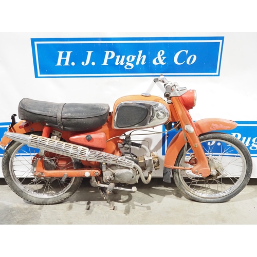 Honda C110 motorcycle project. Frame No. C110-486747 Engine No. C110E ...