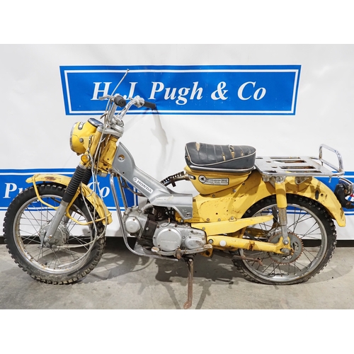 Honda CT90 motorcycle project. Frame No. CT90-337535 Engine No. CT90E ...
