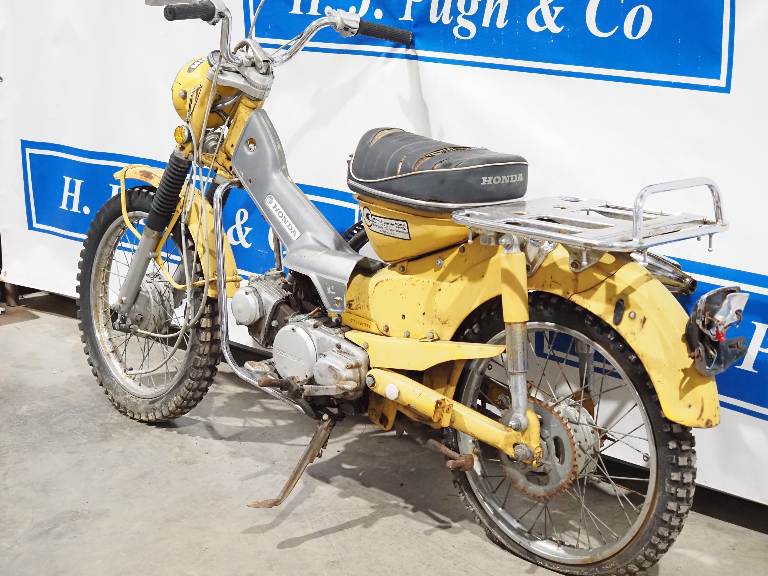 Honda CT90 motorcycle project. Frame No. CT90-337535 Engine No. CT90E ...