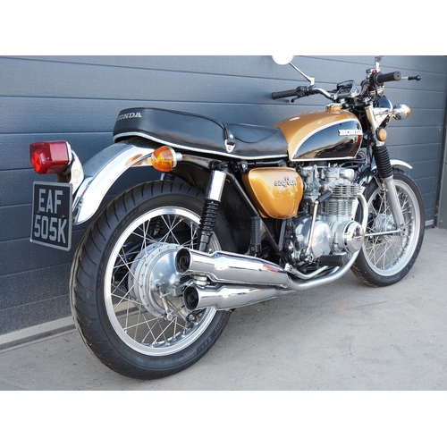 Honda CB500 Four motorcycle. 1972. 498cc Frame No. AMCB500S/L/HM323 ...