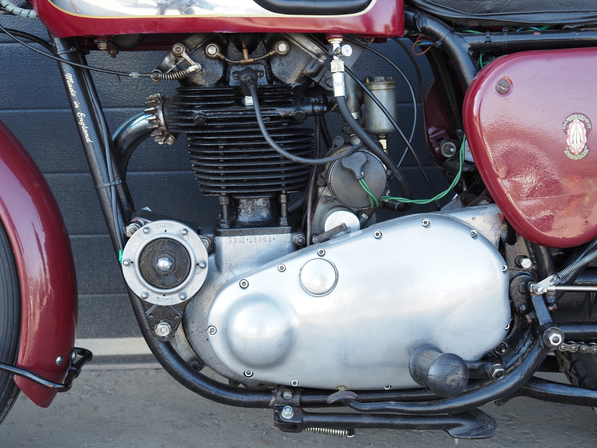 BSA B31 motorcycle. 1954. 350cc Frame No. CB3133112 Engine No ...