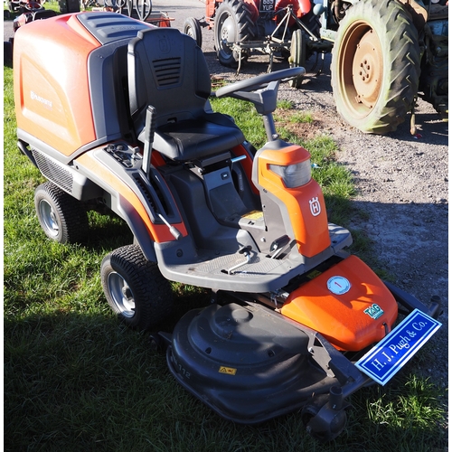 **Friday Ring 1 - 9.30am**
Husqvarna RC318T ride on mower. Runs and drives. Last service 21/5/25. Invoice and key in office
