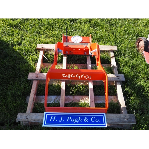 37 - Kubota tractor bonnet guard, unused