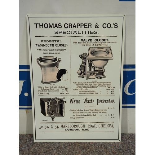 Modern tin sign - Thomas Crapper 28