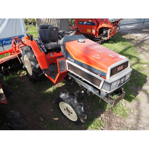 2002 - Yanmar F145 4wd compact tractor with Yanmar HSA 1205 tiller. Key in office