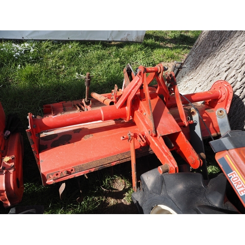 2002 - Yanmar F145 4wd compact tractor with Yanmar HSA 1205 tiller. Key in office