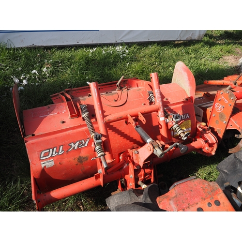 2003 - Yanmar Ke-2 4wd compact tractor with Yanmar RK110 tiller. Key in office