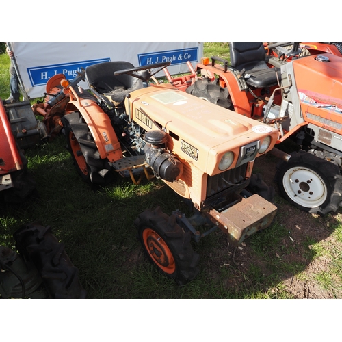 2004 - Kubota B5001 4wd compact tractor with RS900 tiller. Key in office