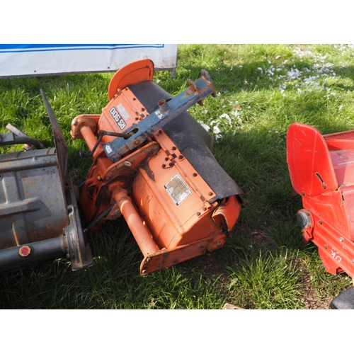 2004 - Kubota B5001 4wd compact tractor with RS900 tiller. Key in office
