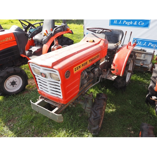 2005 - Yanmar Zen-Noh YM1401D 4wd compact tractor with tiller. Key in office