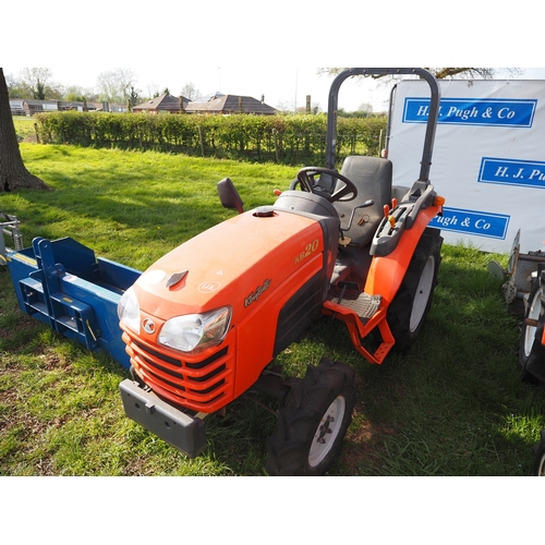 2006 - King Bull KB20 4wd compact tractor with roll bar. Key in office