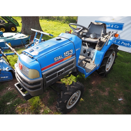 2016 - Iseki Sial TF153F compact tractor. Key in office