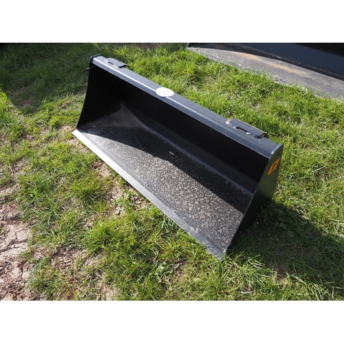 2023 - Quicke 135 loader bucket with skid steer brackets. NOS