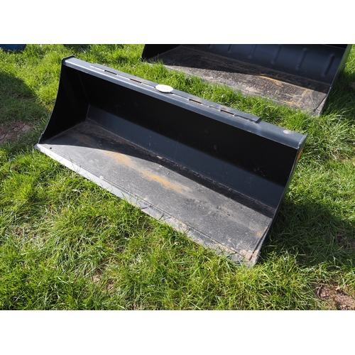 2024 - Quicke 170 loader bucket with skid steer brackets. NOS