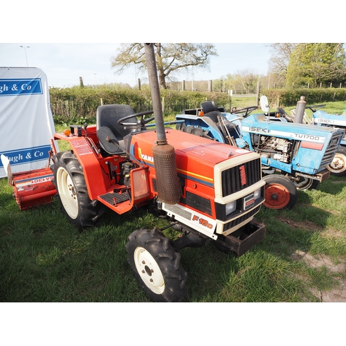 2029 - Yanmar F16D 4wd compact tractor with Yanmar RSA1301 tiller. Key in office