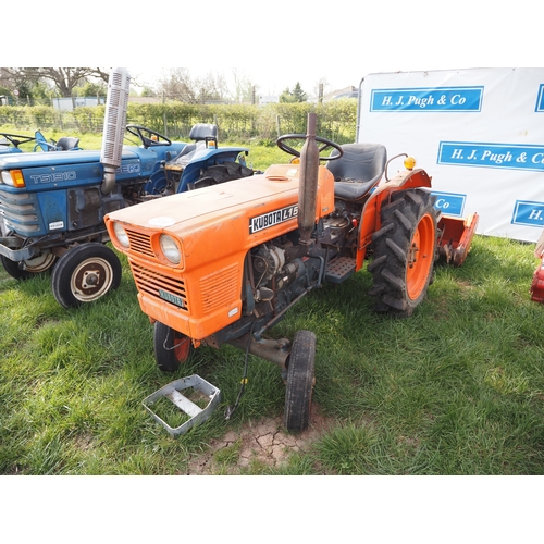 2030 - Kubota L1501 compact tractor with Hinomoto tiller