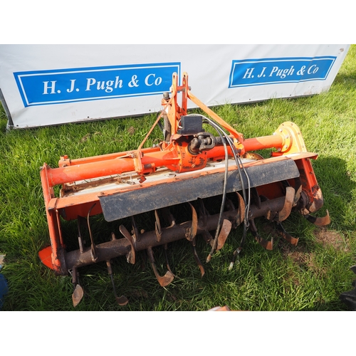 2030 - Kubota L1501 compact tractor with Hinomoto tiller