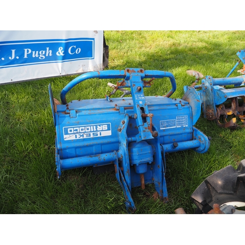 2032 - Iseki TX1410 4wd compact tractor with Iseki SR1100CO tiller. Key in office