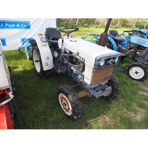 2033 - Kumiai ST1540 4wd compact tractor with Satoh 12105 tiller. Key in office