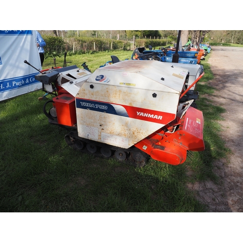 2034 - Yanmar YRBA7SD pedestrian round baler. Key in office