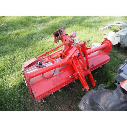 2036 - Yanmar F165 4wd compact tractor with RSA1305 tiller. Key in office