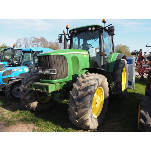 John Deere 6920 tractor. Showing 8950 hours. Genuine sale. Fitted with air brakes, full suspension and autoquad. Reg. KS51 XCL. Key in office
