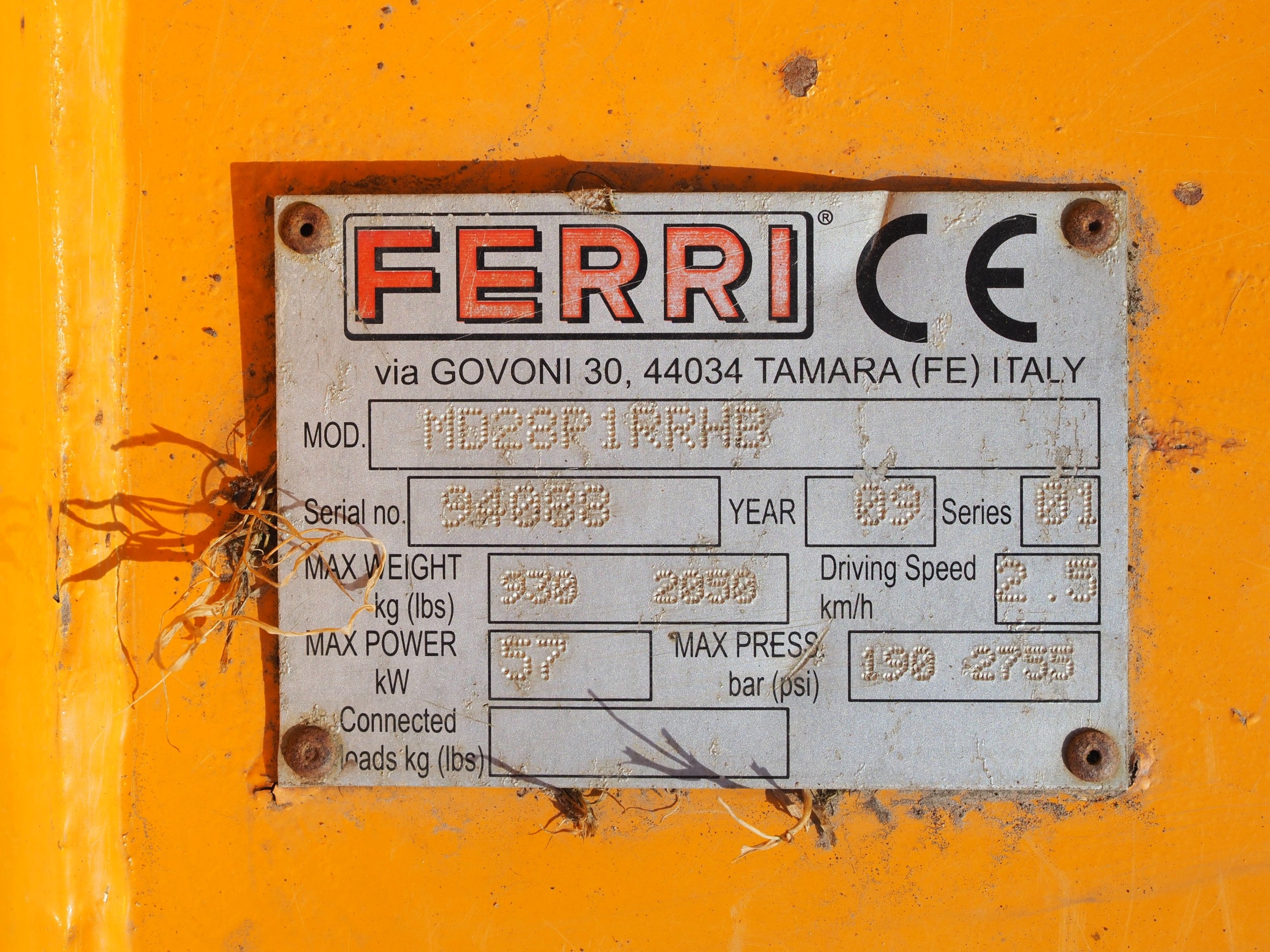 Reco MH280 offset front or back flail mower