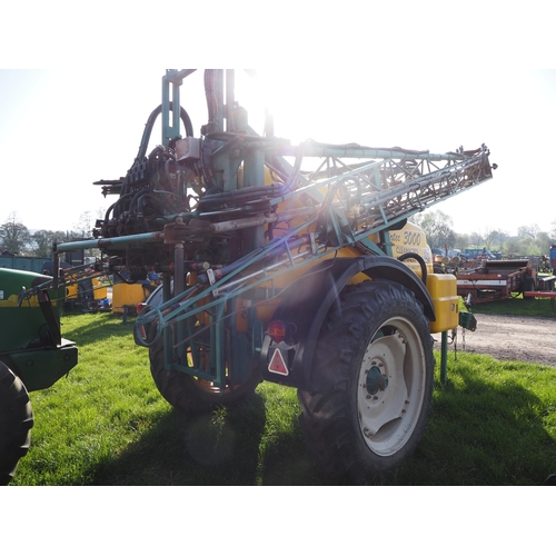 Knight Laser 3000 litre Airtec crop sprayer. Controls and flow meter in ...