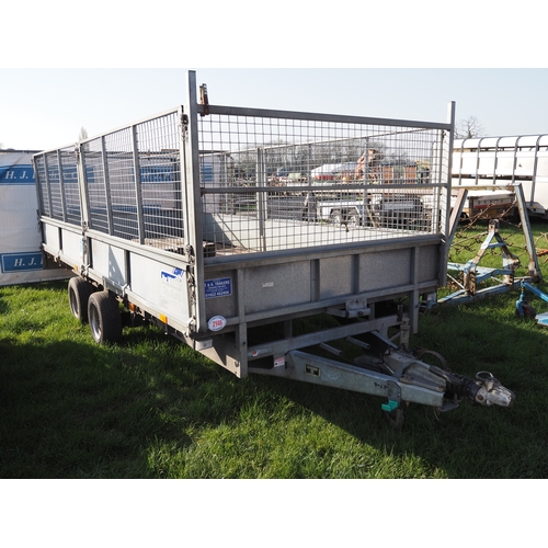 Ifor Williams LM166 trailer with caged sides