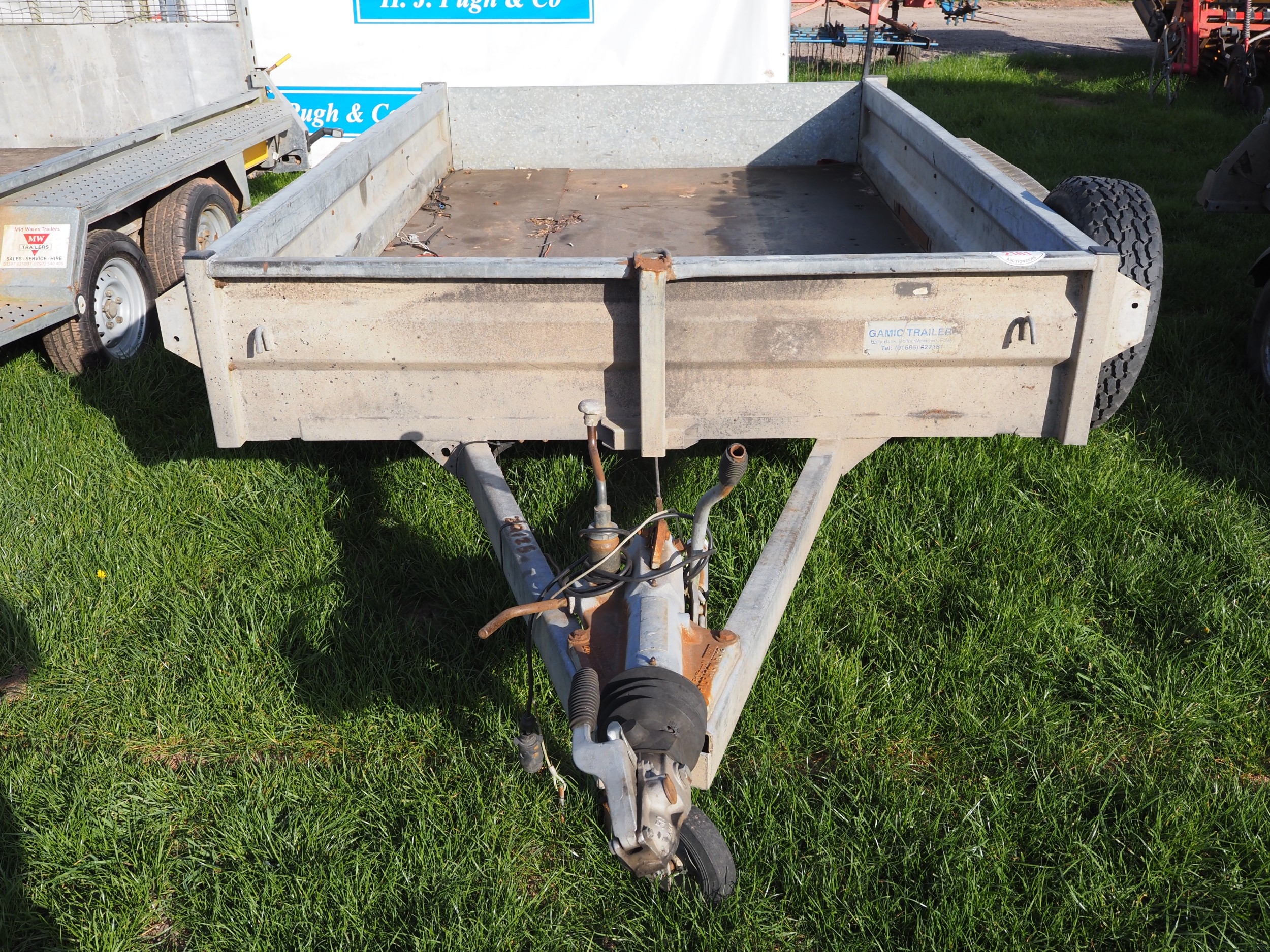 Gamic 9ft twin axle plant trailer