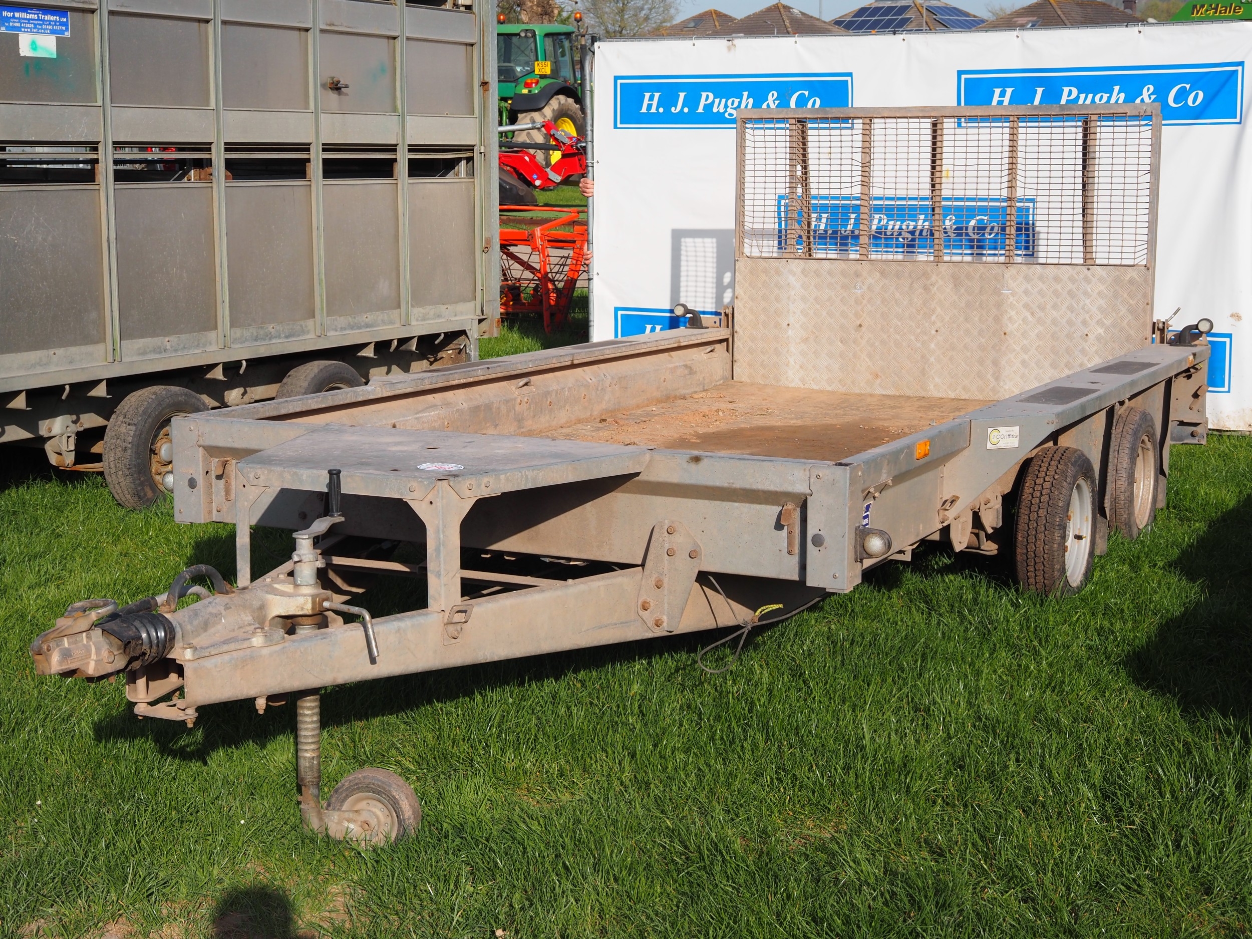 Ifor Williams G126 plant trailer