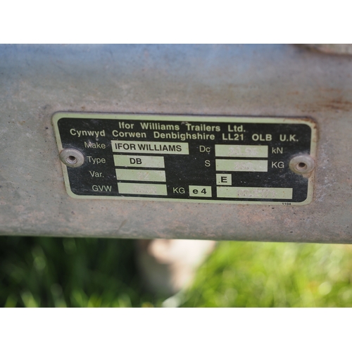Ifor Williams G126 plant trailer