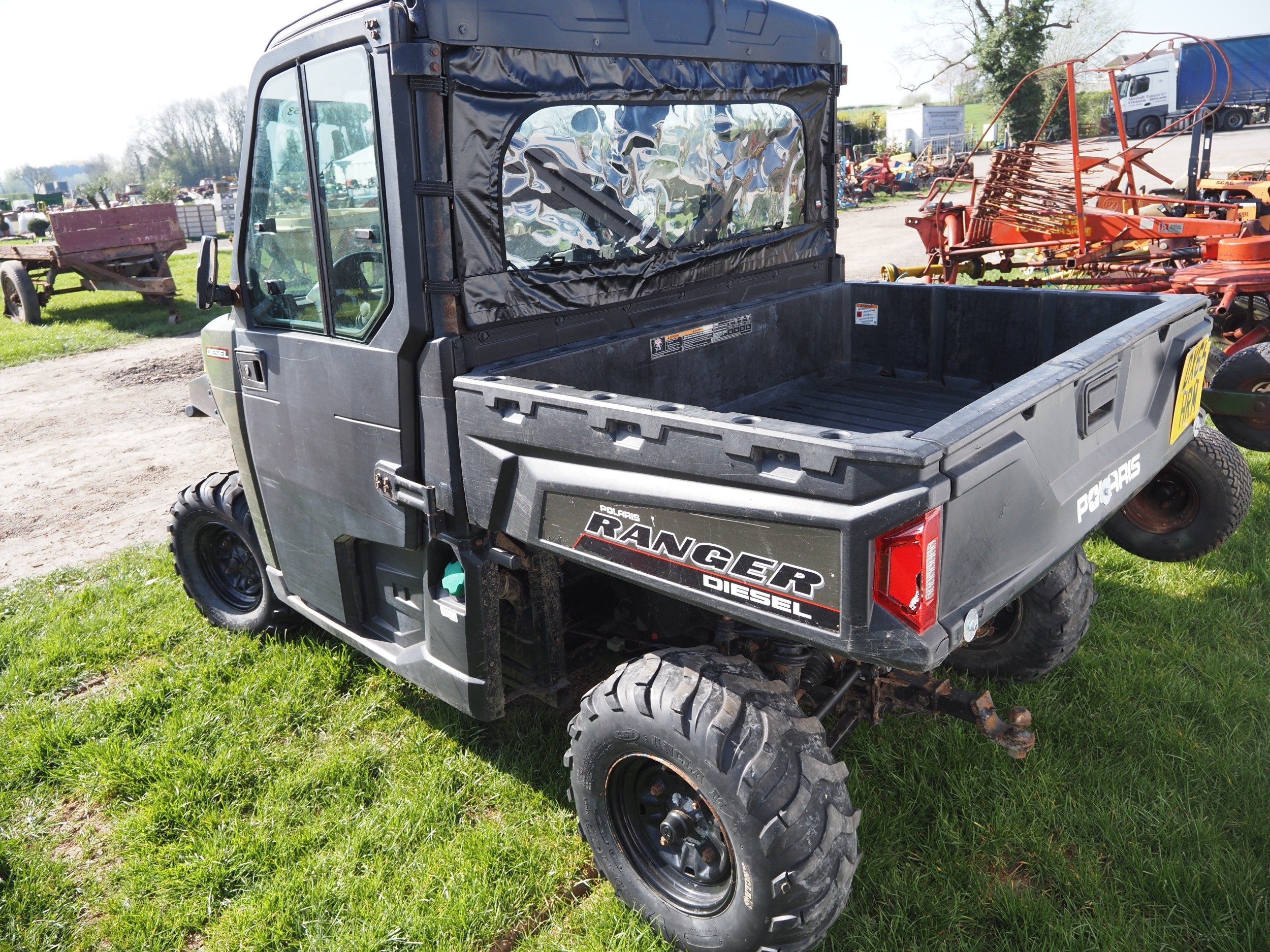 Polaris Ranger diesel UTV. Starts and runs. Key in office