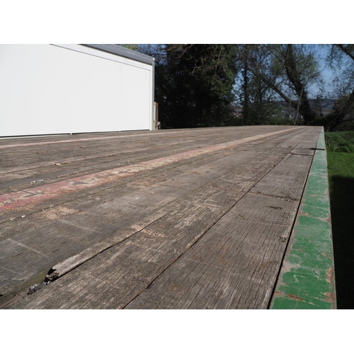 3004 - M & G Tri axle trailer 45ft.  MOT 30/11/26 and plating certificate in office