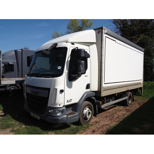 3005 - DAF LF Euro 6 cargo lorry. Showing 281,766 miles. Runs and drives. Reg. FJ16 VZA. V5, paperwork and ... 