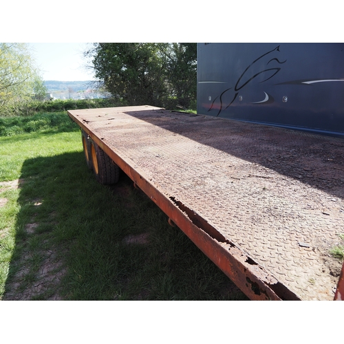 3008 - Marshall twin axle bale trailer 26ft