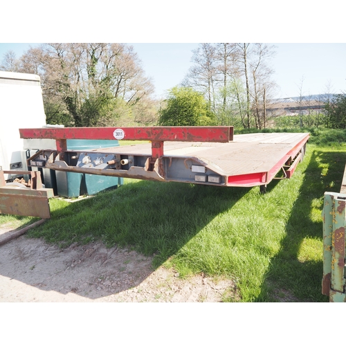 3011 - Artic flat bed trailer 40ft