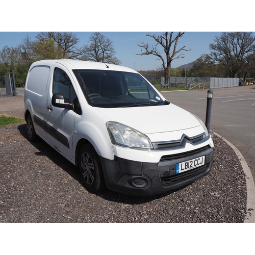 3020 - Citroen Berlingo Enterprise van. 2012. MOT until 21/12/26. Re con engine. Reg. LB12 CCJ. V5 and key ... 