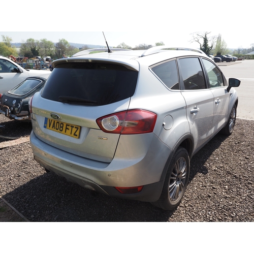 3023 - Ford Kuga TDCI. Runs. Showing 88,885 miles. MOT until 13/09/26. Reg. VA08 FTZ. V5 and key in office