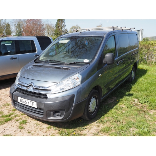 3028 - Citroen Dispatch. Showing 146,000 miles. MOT until 26/01/27. Reg. WG16 YTF. V5 and key in office